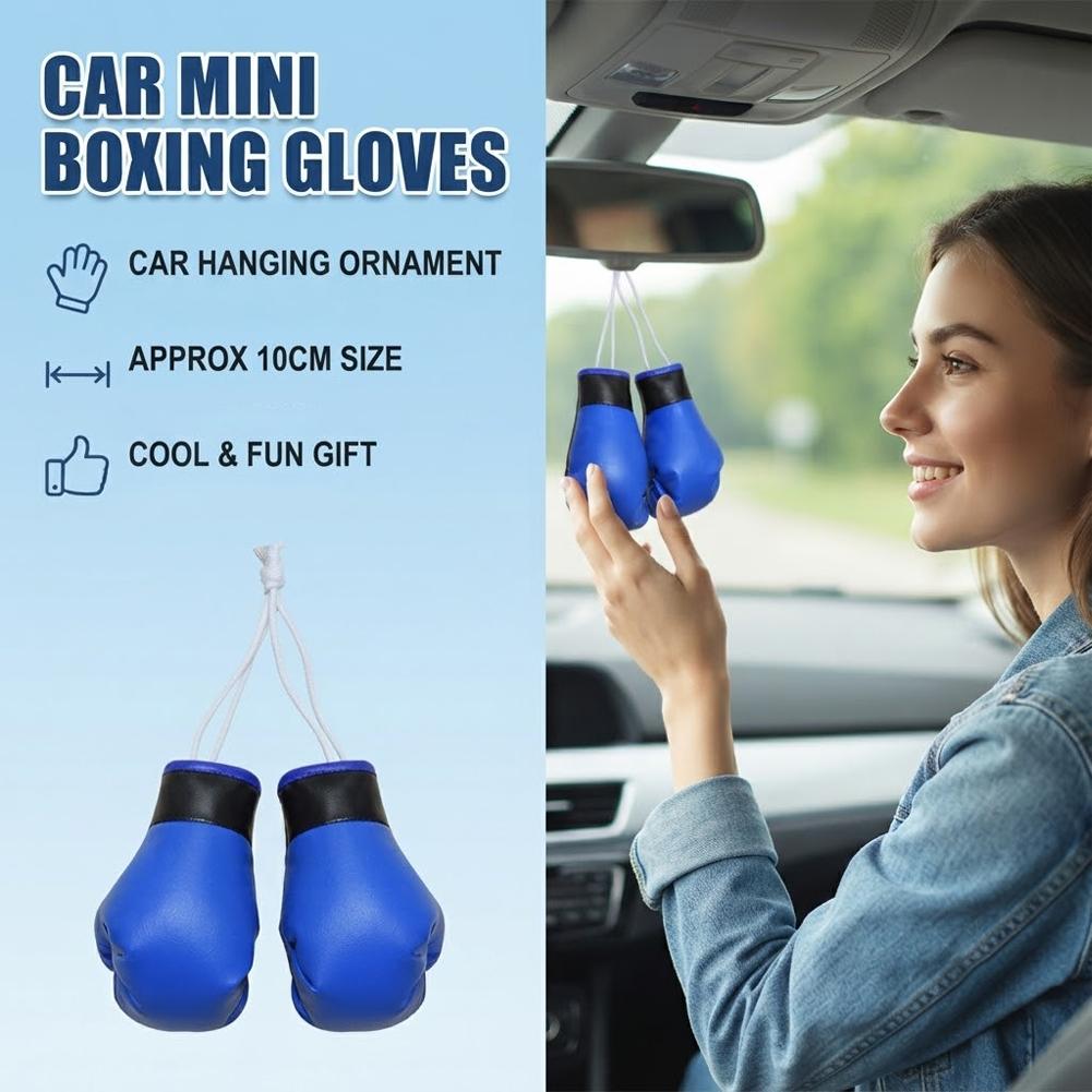 Mini Boxing Gloves Car Rearvie - Leather Driving Glove recension och pris