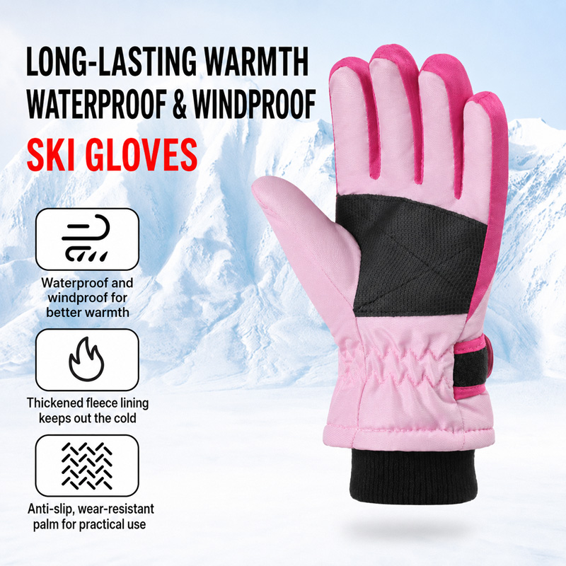 Kids Winter Ski Gloves Waterpr - Gardening Glove Waterproof recension och pris