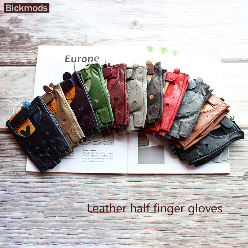 New Women's Sheepskin Half Fin - Leather Driving Glove recension och pris