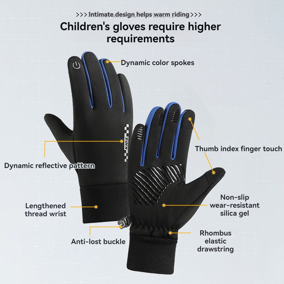 GTUBIKE Children's Gloves Touc - Ski Glove Waterproof recension och pris